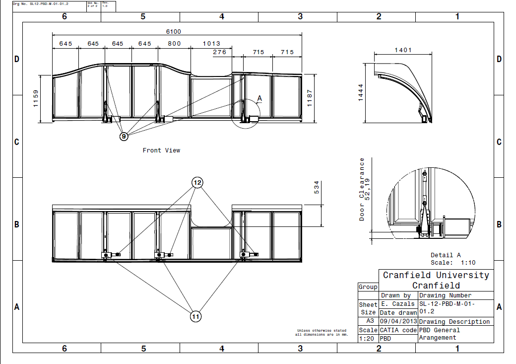 Engineering Drawing_Door_OverallLayout_02