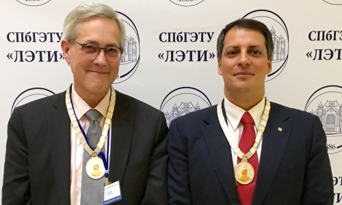 Xavier Fouger receives the Medal  of  Peter The First