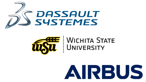 Dassault Systèmes-Boeing-Wichita logos