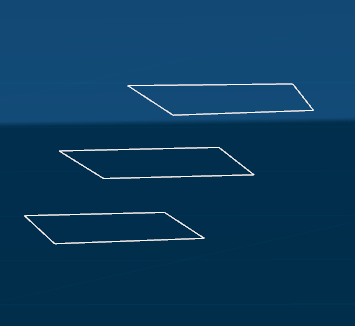 3 successive layers corresponding to the edges of the same crystal on three different sections. These layers will be used to build the crystal in 3D.