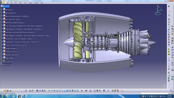 HIGH_BYPASS TURBOFAN ENGINE | 3DEXPERIENCE Edu