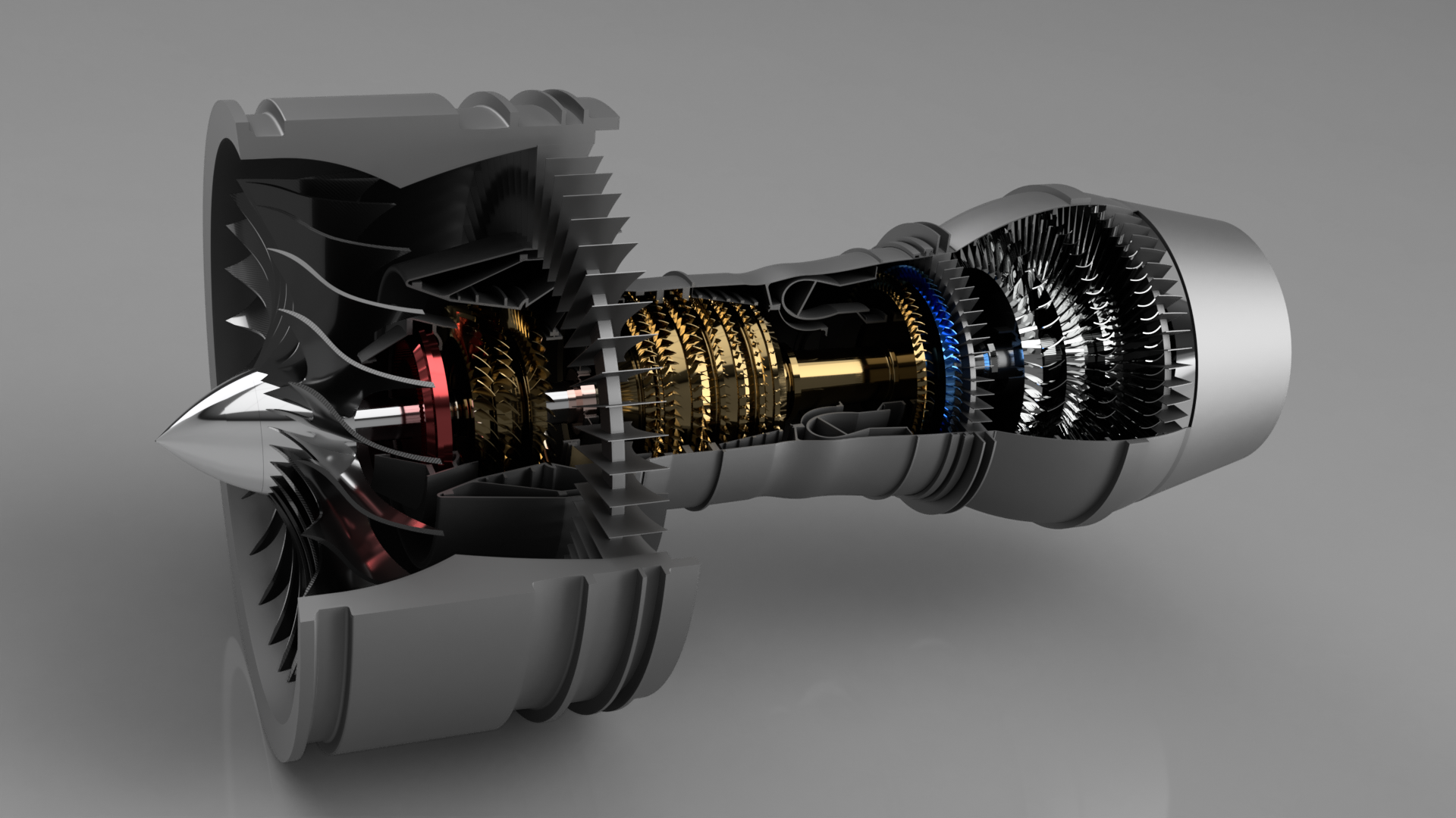 PRATT & WHITNEY TURBOFAN ENGINE | 3DEXPERIENCE Edu