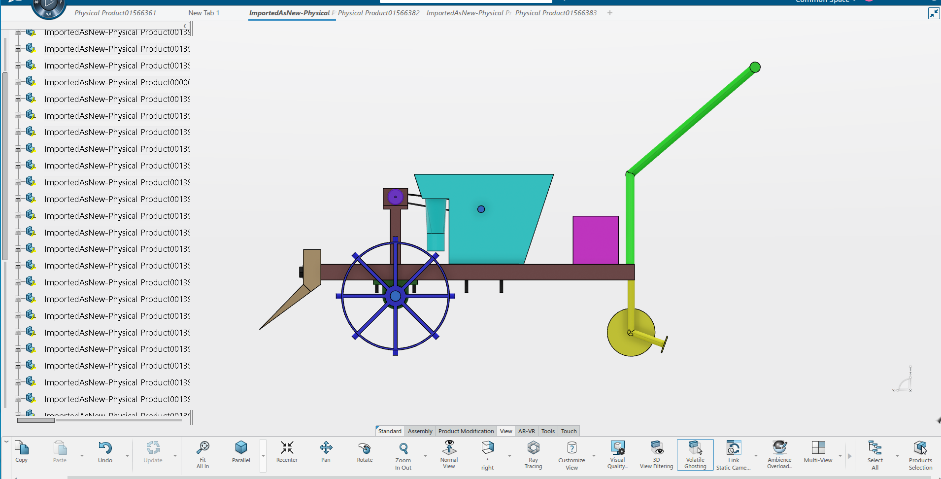 SEED SOWING MACHINE, 3D CAD Model Library