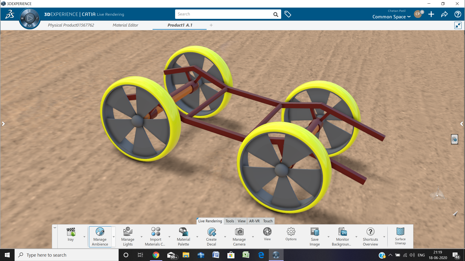 Dynamic Automobile Chassis Model GTTC HUMNABAD | 3DEXPERIENCE Edu